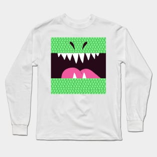 T-Rex Dinosaur Mouth Long Sleeve T-Shirt